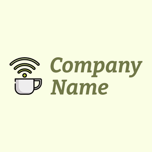 Coffee logo on a Light Yellow background - Food & Drink