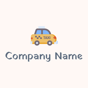 Taxi logo on a Seashell background - Automotive & Vehicle