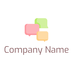 Speech bubble logo on a White background - Business & Consulting