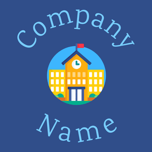 School logo on a Fun Blue background - Architectural