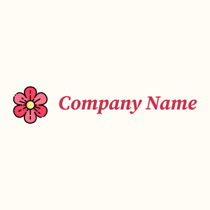 Flower logo on a Floral White background - Agriculture