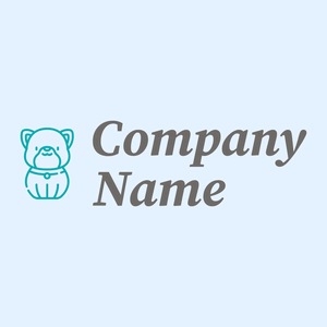 Dog logo on a Alice Blue background - Animals & Pets