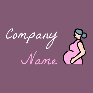 Pregnancy logo on a Trendy Pink background - Children & Childcare