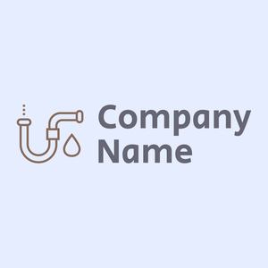 Plumbering logo on a Alice Blue background - Business & Consulting