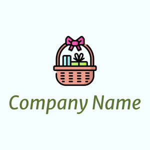 Gift basket logo on a Azure background - Retail