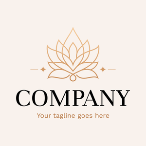 Gradient gold lotus logo for spa - Spa & Esthetics