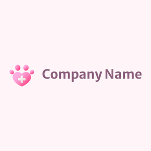 Veterinarian logo on a Lavender Blush background - Animals & Pets