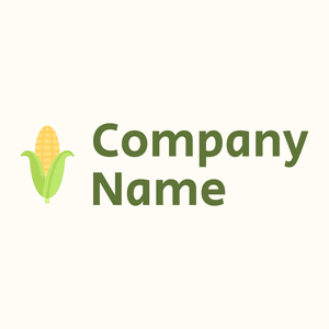 Corn logo on a Floral White background - Agriculture