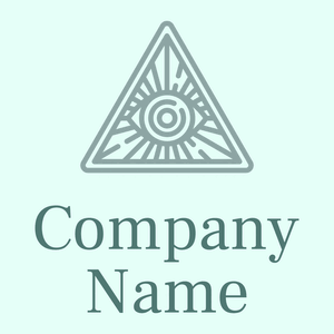 Triangle logo on a Light Cyan background - Religious