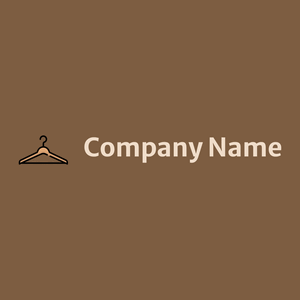 Clothes hanger logo on a Dark Wood background - Fashion & Beauty