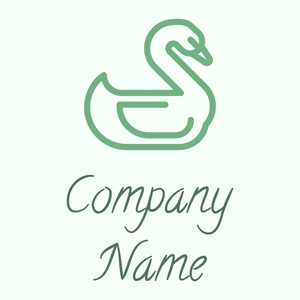 Swan logo on a Mint Cream background - Animals & Pets