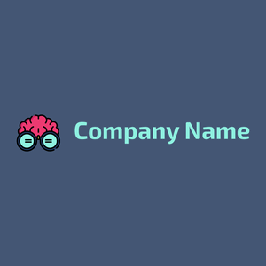 Nerd logo on a Chambray background - Education