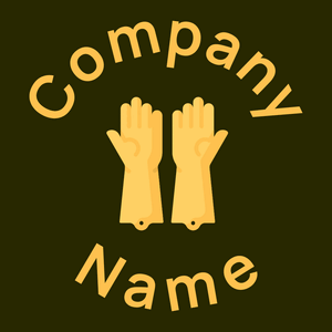 Cleaning gloves logo on a Dark Green background - Cleaning & Maintenance