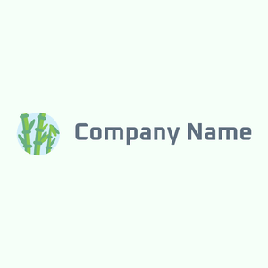 Bamboo logo on a Mint Cream background - Environmental & Green