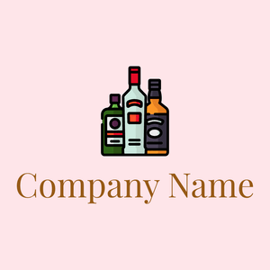 Liquor on a Misty Rose background - Food & Drink