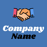 Handshake logo on a Steel Blue background - Business & Consulting