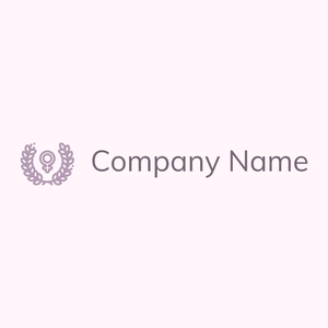 Feminism logo on a Lavender Blush background - Community & Non-Profit