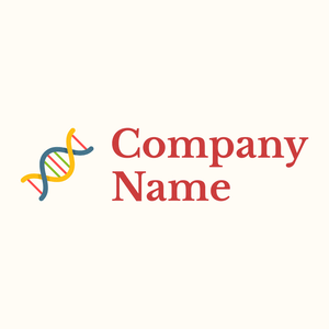 Dark Tangerine Dna on a Floral White background - Medical & Pharmaceutical