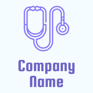 Stethoscope logo on a Alice Blue background - Medical & Pharmaceutical