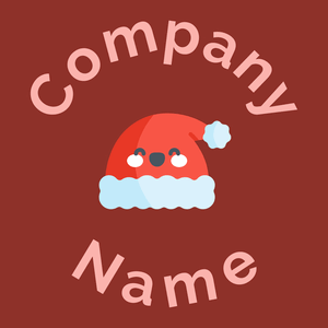 Sunset Orange Santa hat on a Bright Red background - Community & Non-Profit