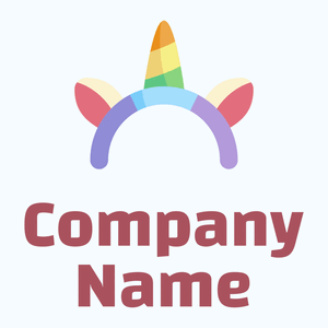 Unicorn headband logo on a pale Blue background - Fashion & Beauty