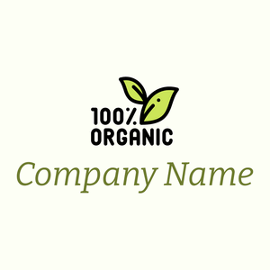 Organic logo on a Ivory background - Environmental & Green