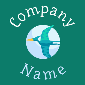 Pterosaur logo on a Deep Sea background - Animals & Pets