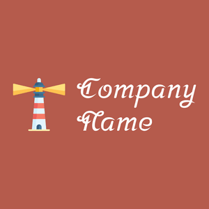 Lighthouse logo on a Chestnut background - Architectural