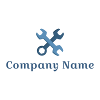 Wrench logo on a White background - Construction & Tools