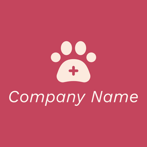 Paw logo on a Mandy background - Animals & Pets