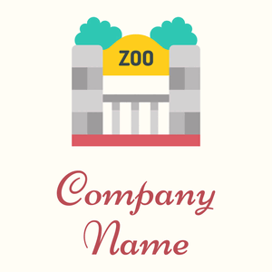 Zoo logo on a Floral White background - Animals & Pets