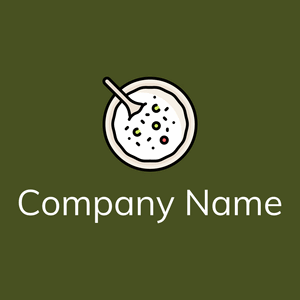 Congee logo on a Army green background - Food & Drink