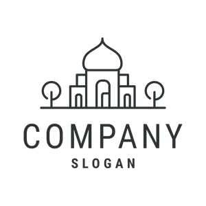 minimalist mosque logo - Travel & Hotel