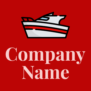 Boat logo on a Venetian Red background - Automotive & Vehicle