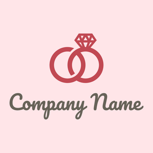 Wedding ring logo on a Misty Rose background - Fashion & Beauty