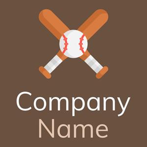 Raw Sienna Baseball on a Spice background - Sports