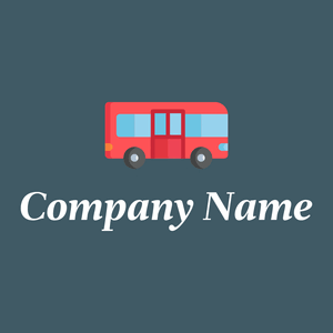 Bus logo on a grey background - Automotive & Vehicle