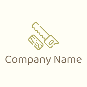 Saw Woodworking logo on a Ivory background - Construction & Tools