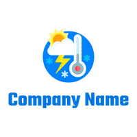 Climate logo on a White background - Environmental & Green