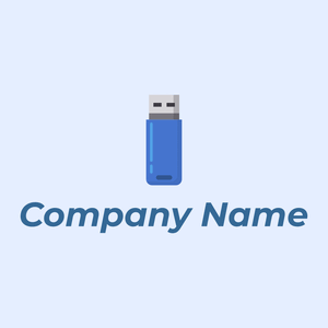 Usb logo on a Alice Blue background - Computer