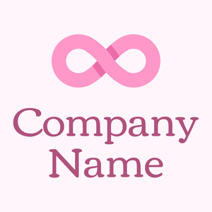 Infinity logo on a Lavender Blush background - Abstract