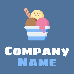 Ice cream logo on a San Marino background - Food & Drink