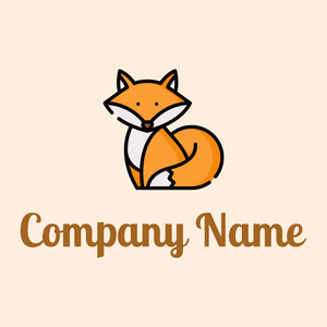 Fox on a Papaya Whip background - Animals & Pets