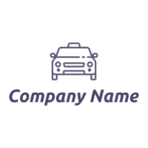 Outlined Taxi logo on a White background - Automotive & Vehicle