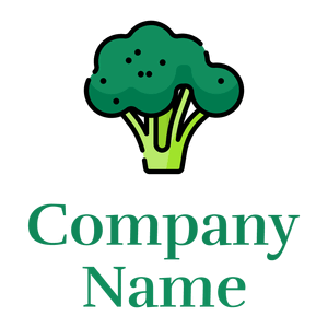 Broccoli logo on a White background - Food & Drink