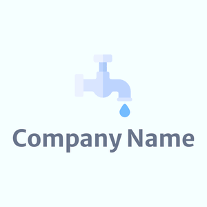 Water faucet logo on a Azure background - Business & Consulting