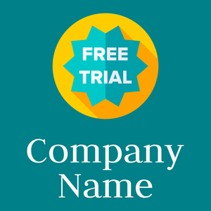 Free trial logo on a Dark Cyan background - Business & Consulting