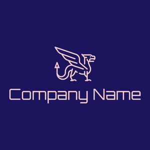 Dragon logo on a Midnight Blue background - Animals & Pets