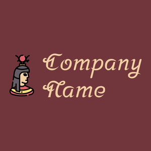 Hathor logo on a Merlot background - Religious