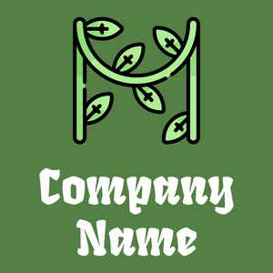 Vines logo on a Fern Green background - Environmental & Green